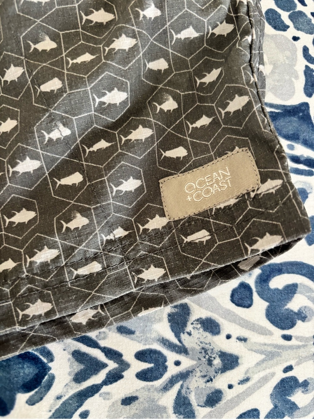 Kids' Gray Patterned Drawstring Shorts - Picture 2 of 6